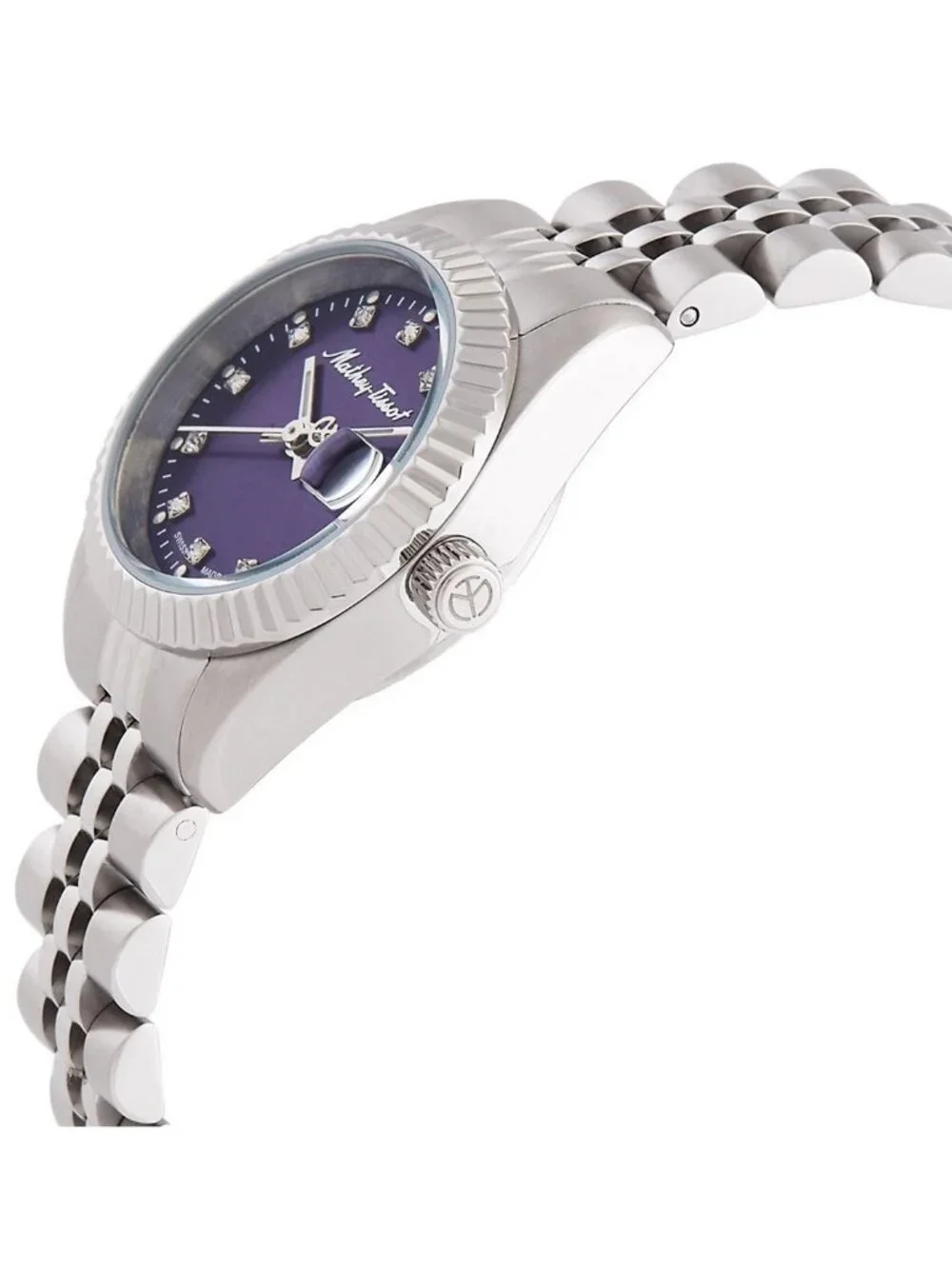 NWT Mathey-Tissot Mathy II Quartz Purple Dial Ladies Watch